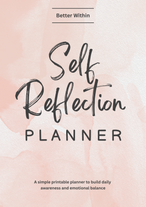 Daily Self-Reflection Planner (CBT & ACT-Inspired)