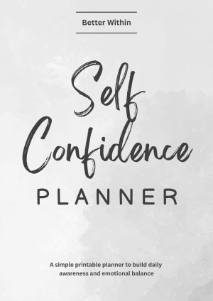 Self Confidence Planner
